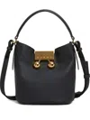 Marni Womens 00n99 Trunkeroo Bucket Leather Shoulder Bag In Black