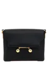Marni Black Leather Trunkaroo Medium Shoulder Bag In Black