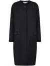 Marni Coat Wool Blend Flap Pockets In Black