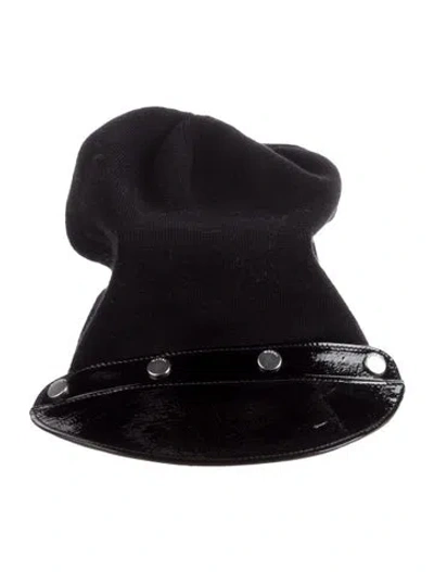 Pre-owned Marni Black Virgin Wool Beanie