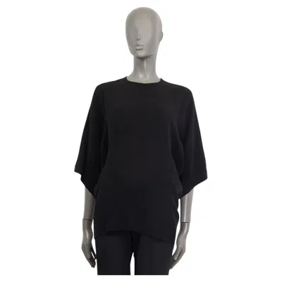 Pre-owned Marni Black Viscose Batwing Back Zip Blouse Shirt 40 S