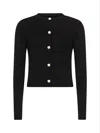 Marni Black Viscose Blend Half-and-half Cardigan In Black