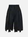 Marni Black Viscose Blend Shorts In Black