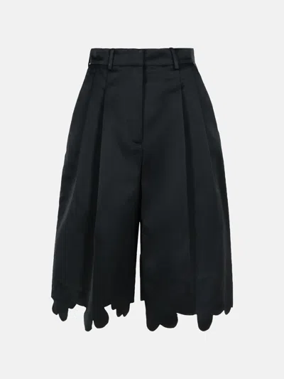 MARNI BLACK VISCOSE BLEND SHORTS