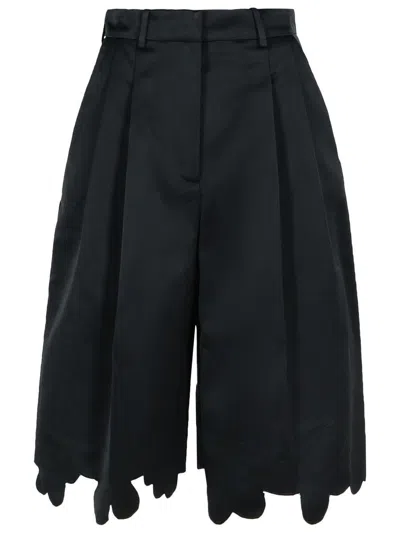 Marni Viscose Blend Shorts Belt Loops In Black