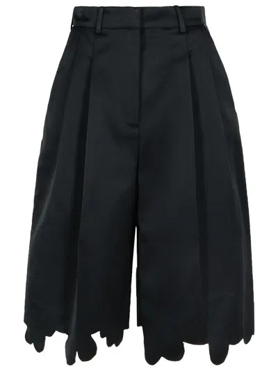 MARNI MARNI BLACK VISCOSE BLEND SHORTS