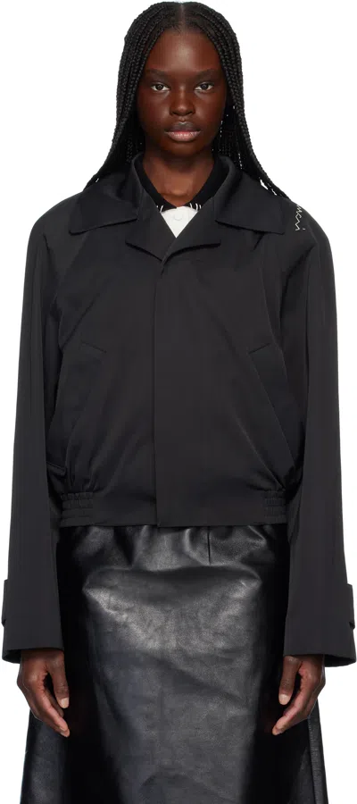Marni Black Water Repellent Jacket In 00n99 Black