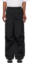 Marni Men's Wide Leg Cargo Trousers With Elastic Waistband