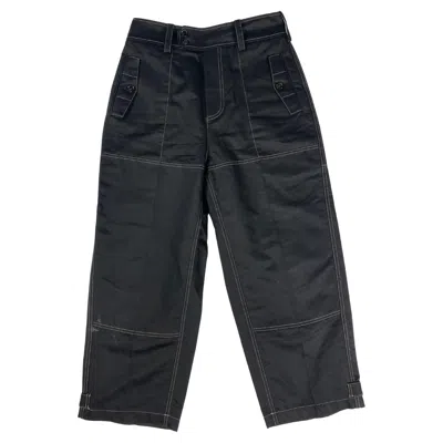 Pre-owned Marni Black Wide Leg Pants, Size 42