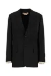 Marni Wool Blazer With Front Pockets And Long Sleeves