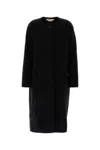 Marni Logo-embroidered Coat In Black