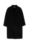 Marni Black Wool Blend Coat In Black
