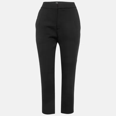 Pre-owned Marni Black Wool Blend Trousers M