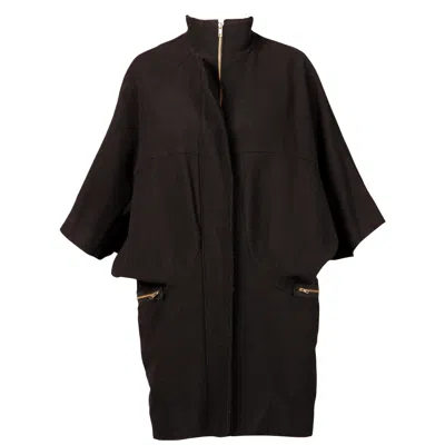 Pre-owned Marni Black Wool Cape Coat