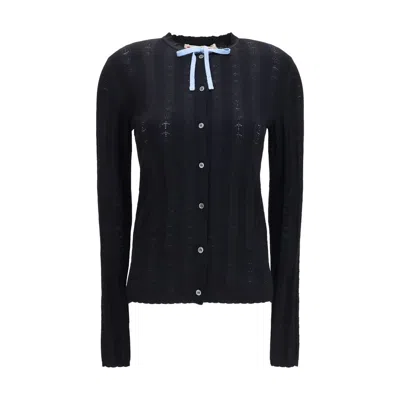 Marni Black Wool Oves Aries Cardigan
