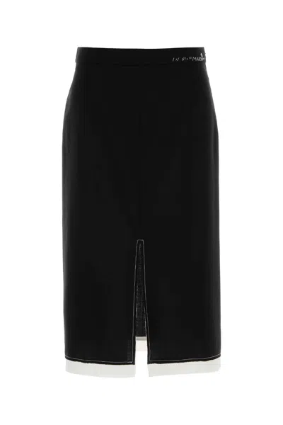 Marni Black Wool Skirt
