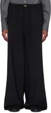 Marni Black Wool Trousers In 00n99 Black