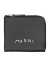 Marni Leather Wallet In Pattern