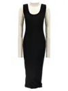Marni Blackwhite Multi-layered Dress In Blackwhite