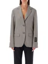 Marni Multicolor Houndstooth Wool Blend Single-breasted Blazer In Check