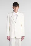 Marni Blazer In Beige Wool In White
