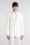 Marni Blazer In Beige Wool In White