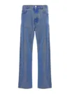 Marni Straight Leg Organic Denim Jeans In Blue