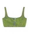 Marni Woman Top Green Size 2 Cotton In Green