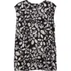 Marni Floral-print Sleeveless Top In Black