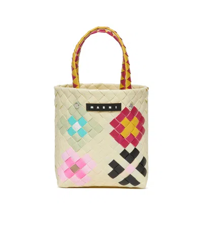 Marni Blossom Macro Tote Bag In Nude