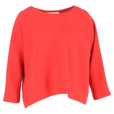 Marni Blouse In Red Polyester In White