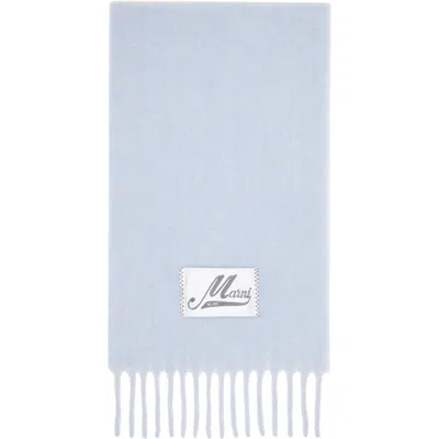Marni Blue Alpaca Scarf