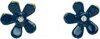 Marni Blue & Gold Flower Pop Earrings In 00b61 Blue China