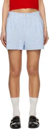 Marni High Waisted Short In Chb21 Light Blue