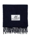 Marni Midnight Blue Alpaca Blend Scarf In Black