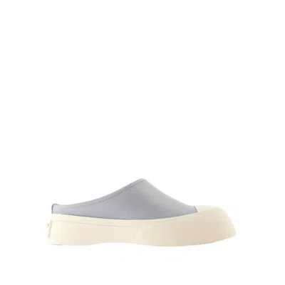 Marni Blue Calfskin Sneakers With Chunky Rubber Sole