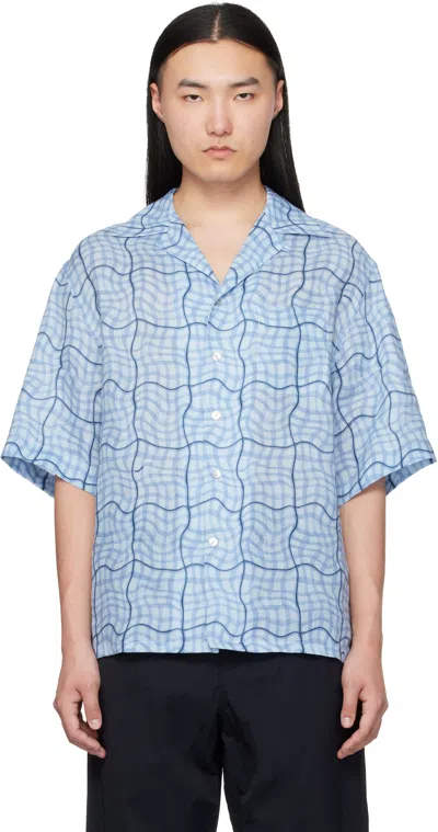 Marni Blue Checked Shirt
