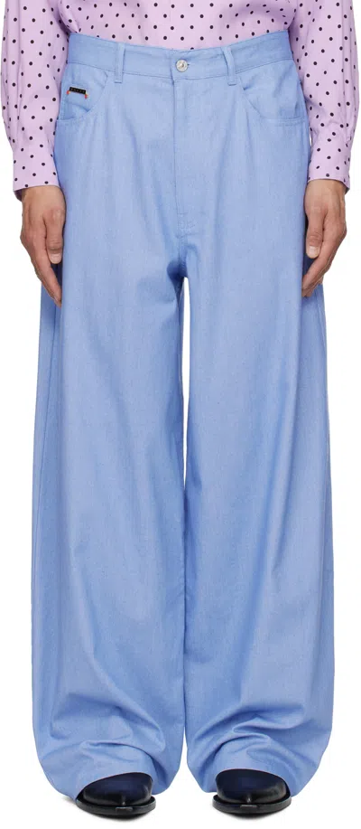 Marni Blue Colored Light Jeans In 00b50 Iris Blue