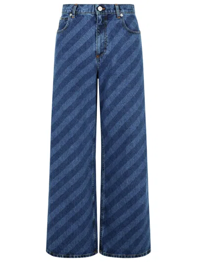 MARNI BLUE COTTON JEANS