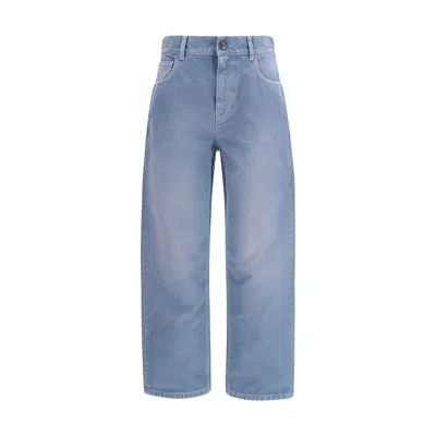 Marni Blue Cotton Relaxed Fit Jeans