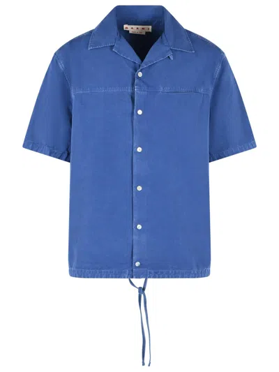Marni Blue Cotton Shirt