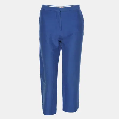Pre-owned Marni Blue Cotton Trouser S
