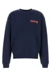 Marni Navy Logo Patch Sweatshirt In Blue
