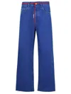 Marni Five Pockets Wide-leg Jeans In Blue