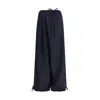 Marni Blue Fleece Wool Casual Pants In Blue