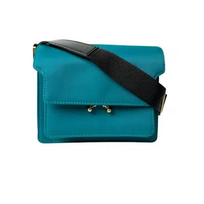 Pre-owned Marni Blue Green Nylon Shoulder Bag () In Blue, Green