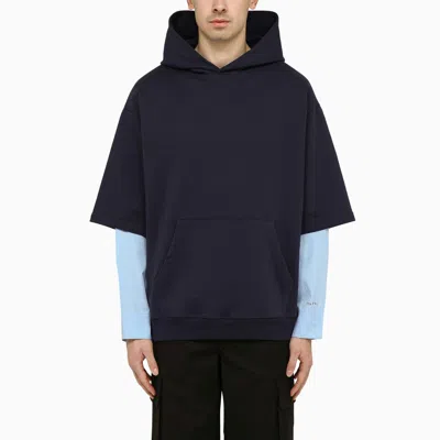 Marni Layered-design Hoodie In Black