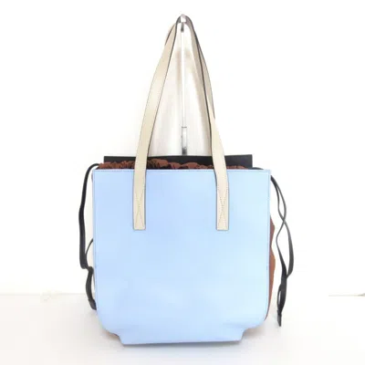 Pre-owned Marni Blue Leather Shoulder Bag Tote Bag ()
