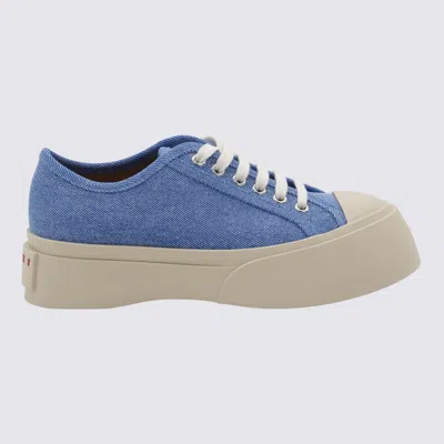 Marni Blue Leather Sneakers