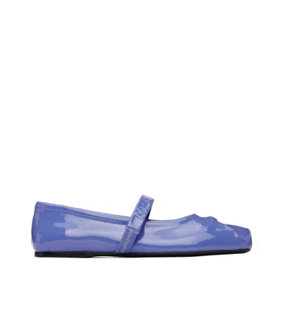 Marni Blue Little Bow Ballerina Flats